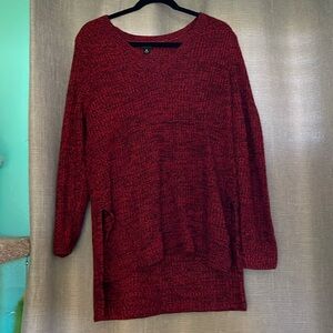 Torrid black and red knit sweater